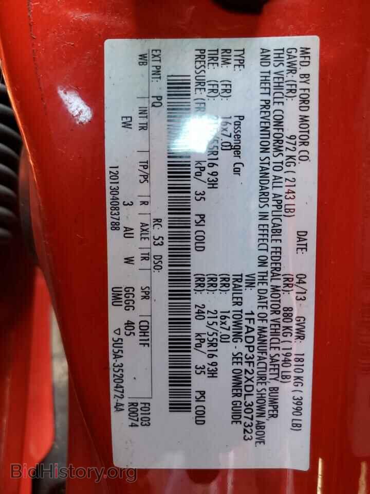 2013 FORD FOCUS - VIN: 1FADP3F2XDL307323 - Фото 12