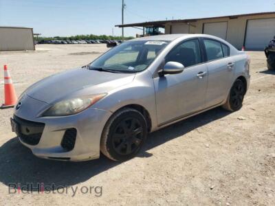 2013 Mazda 3 I, серебристый — VIN JM1BL1TF6D1818810, Copart