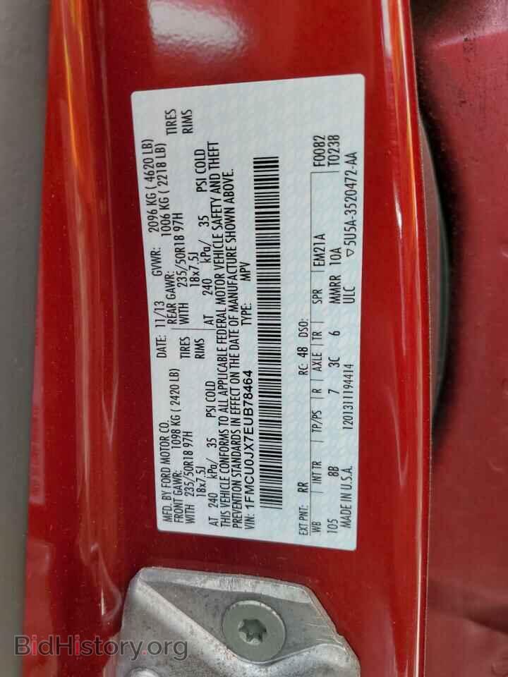2014 FORD ESCAPE - VIN: 1FMCU0JX7EUB78464 - Фото 13