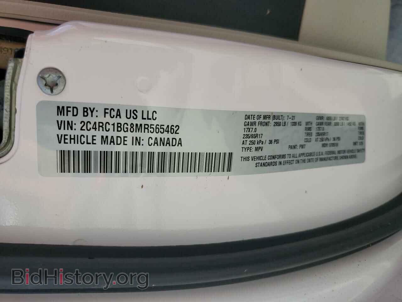 2021 CHRYSLER PACIFICA - VIN: 2C4RC1BG8MR565462 - Photo 13