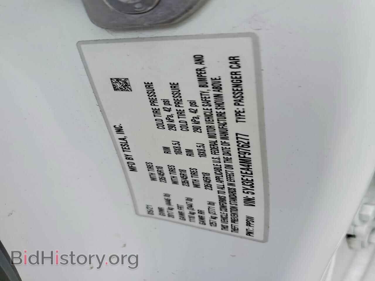 2021 TESLA MODEL 3 - VIN: 5YJ3E1EA4MF976277 - Photo 13