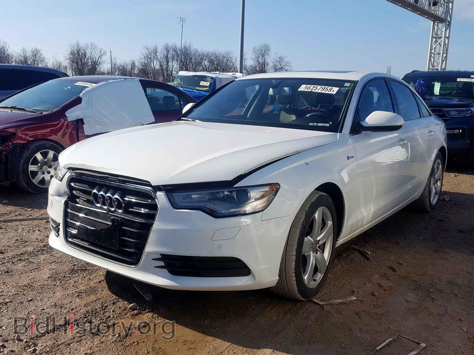2012 AUDI A6 - VIN: WAUGGAFC1CN068605 - Фото 2