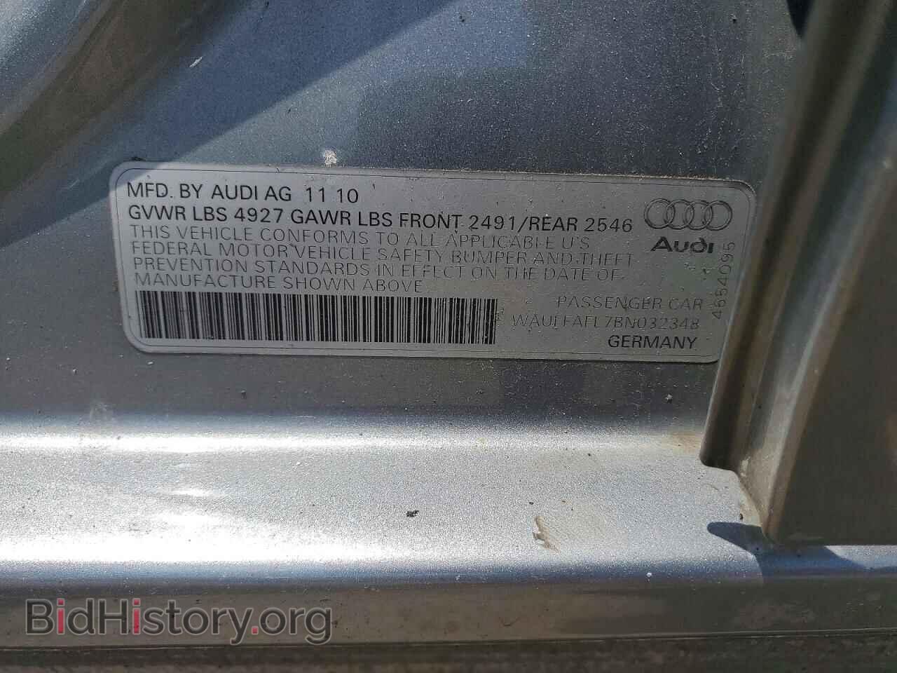 2011 AUDI A4 - VIN: WAUFFAFL7BN032348 - Photo 12