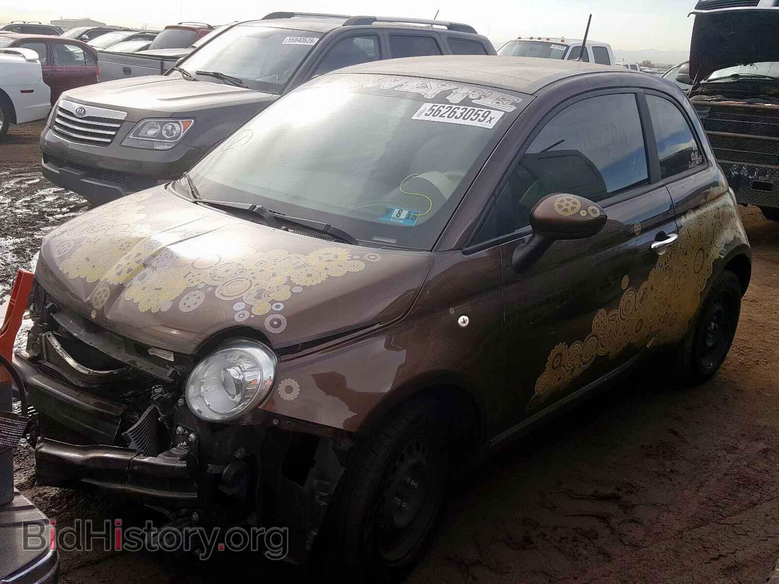 2012 FIAT 500 - VIN: 3C3CFFAR5CT313665 - Фото 2