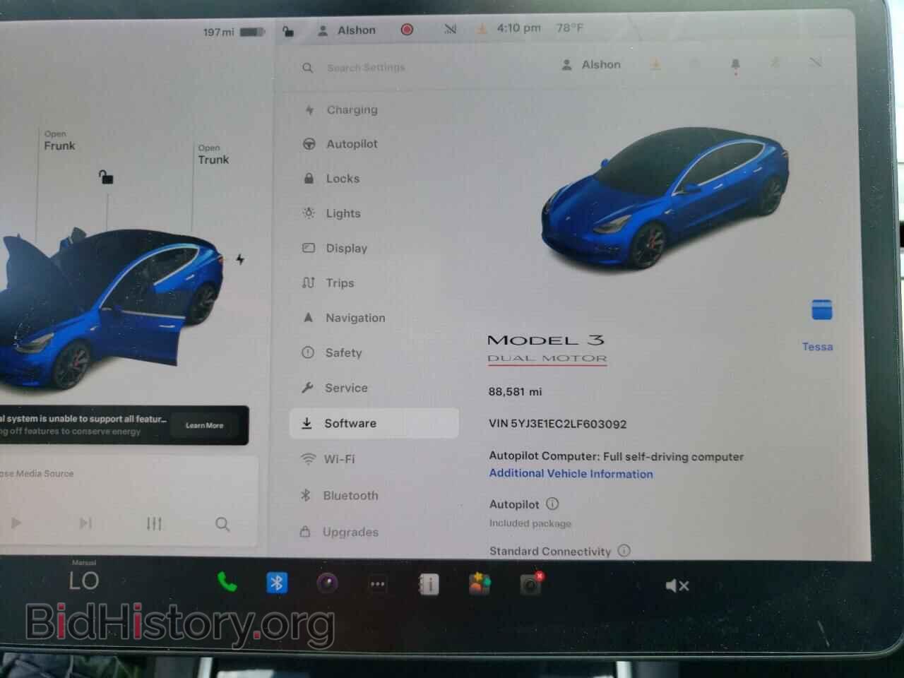 2020 TESLA MODEL 3 - VIN: 5YJ3E1EC2LF603092 - Фото 9