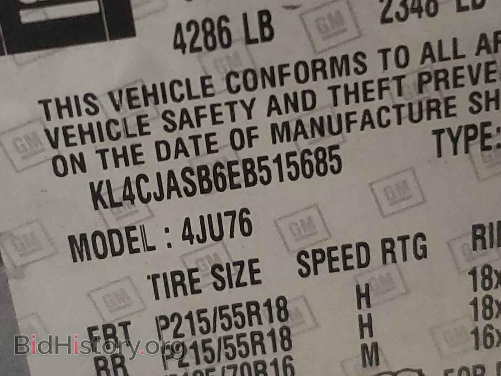 2014 BUICK ENCORE - VIN: KL4CJASB6EB515685 - Photo 10