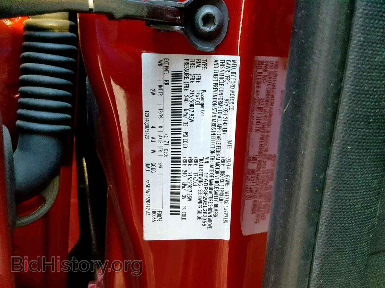 2014 FORD FOCUS - VIN: 1FADP3F29EL283355 - Photo 10