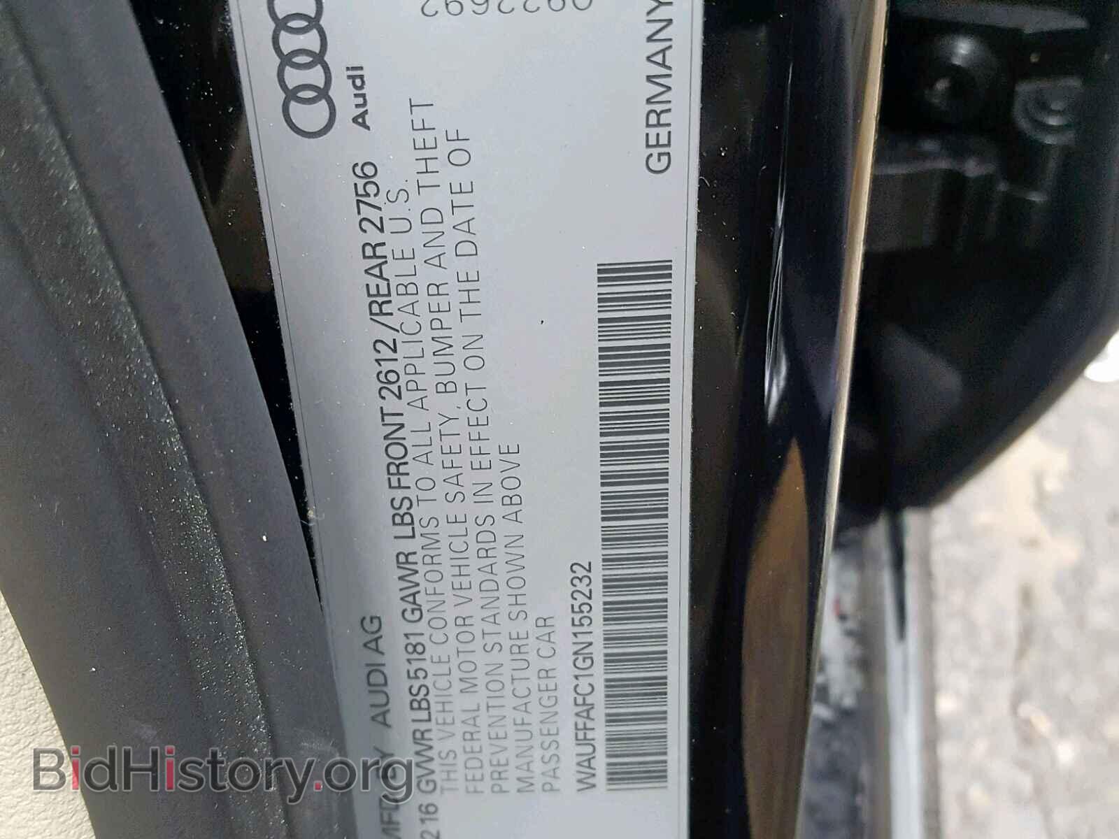 2016 AUDI A6 - VIN: WAUFFAFC1GN155232 - Фото 10
