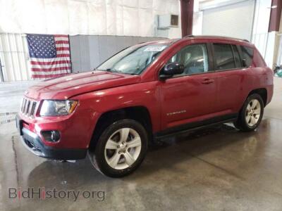 2015 Jeep COMPASS Sport, бордовый — VIN 1C4NJDBB2FD240144, Copart