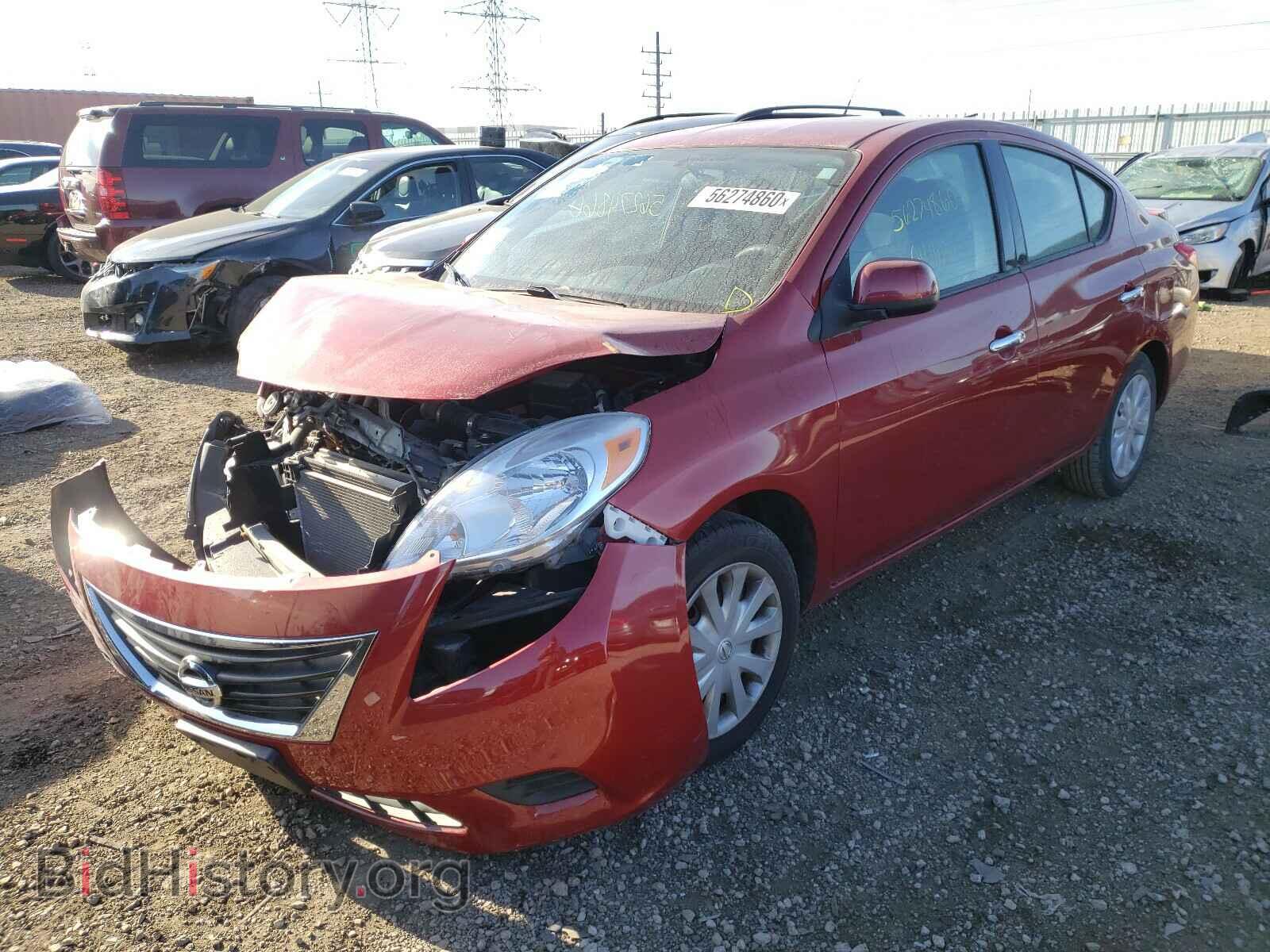 2014 NISSAN VERSA - VIN: 3N1CN7AP7EL837456 - Фото 2