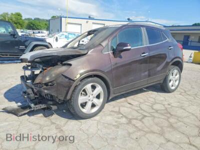 2015 Buick ENCORE, maroon — VIN KL4CJCSB1FB054831, Copart