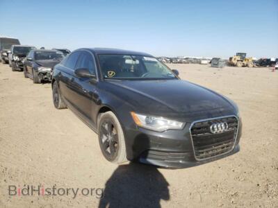 2012 Audi A6 A6 Premium, black — VIN WAUGGAFC8CN061683, Copart