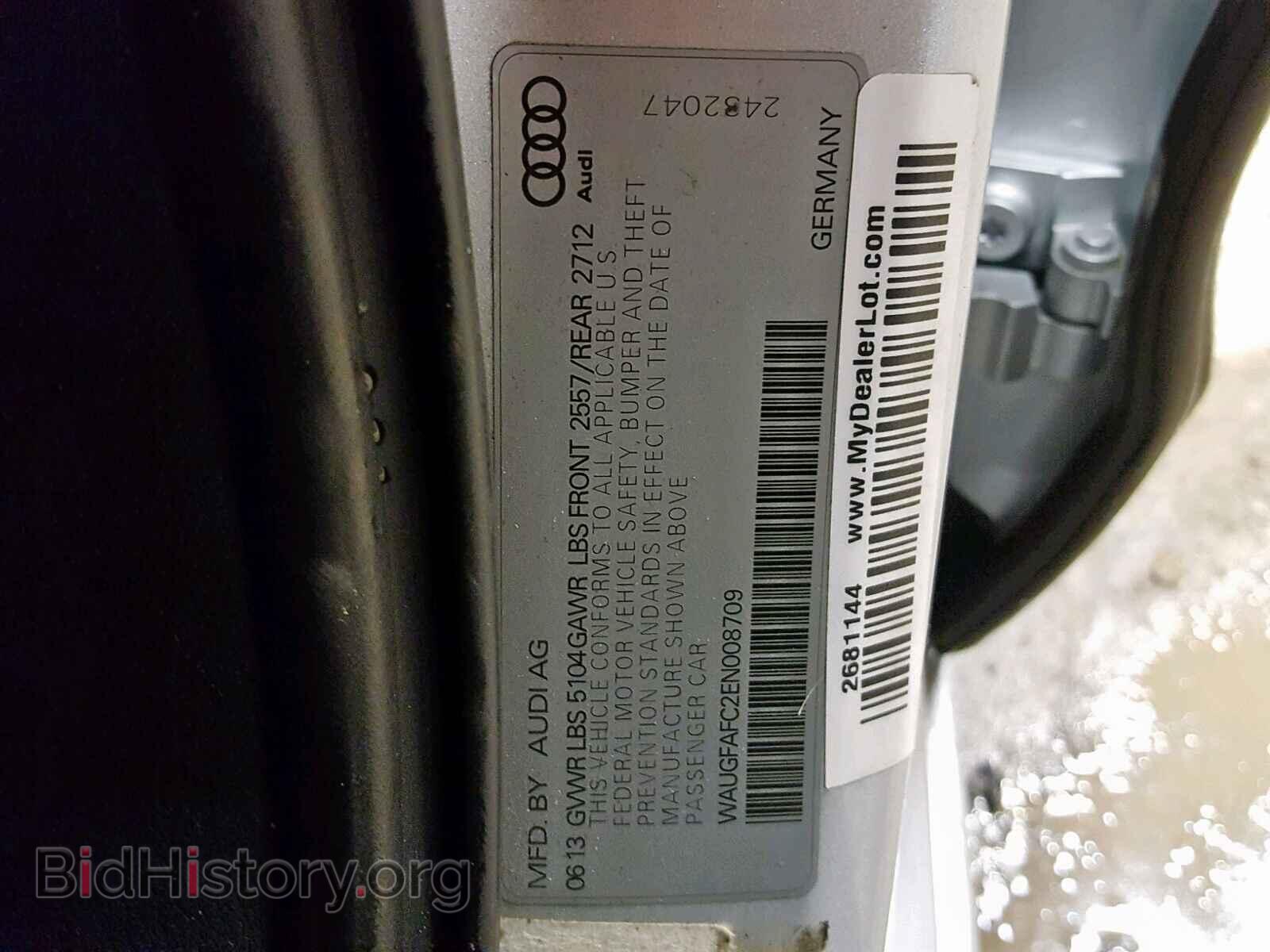 2014 AUDI A6 - VIN: WAUGFAFC2EN008709 - Фото 10