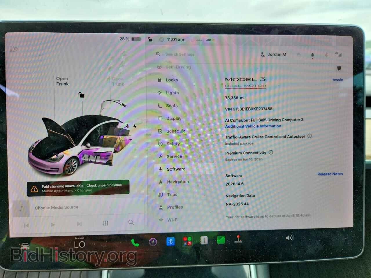 2019 TESLA MODEL 3 - VIN: 5YJ3E1EB9KF237458 - Photo 9