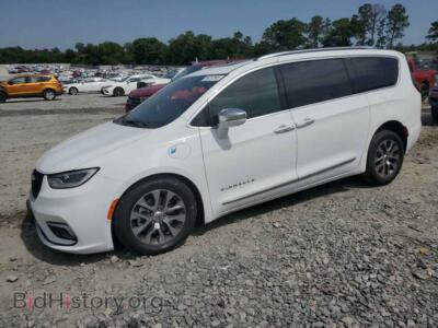 2021 Chrysler PACIFICA Hybrid Pinnacle, white — VIN 2C4RC1N77MR540371, Copart