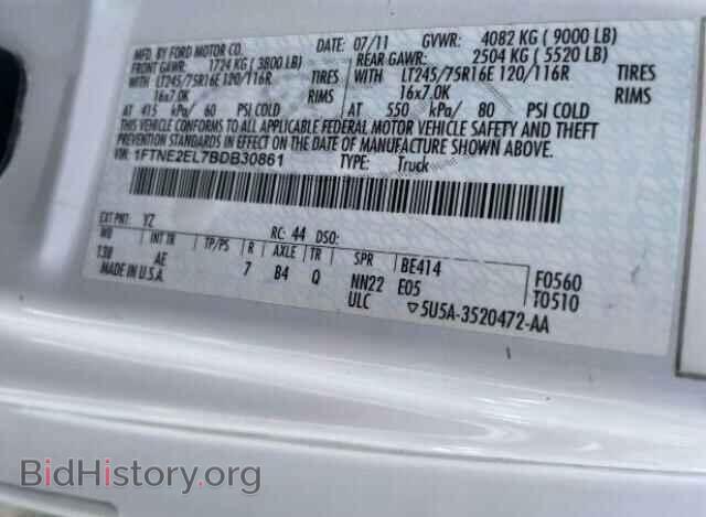 2011 FORD ECONOLINE - VIN: 1FTNE2EL7BDB30861 - Photo 10