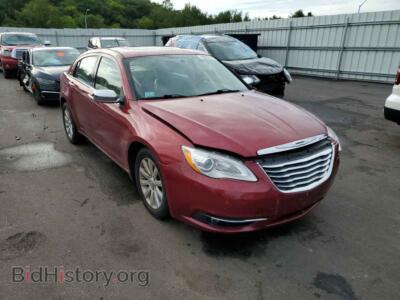 2013 Chrysler 200 200 Limite, красный — VIN 1C3CCBCG2DN501302, Copart