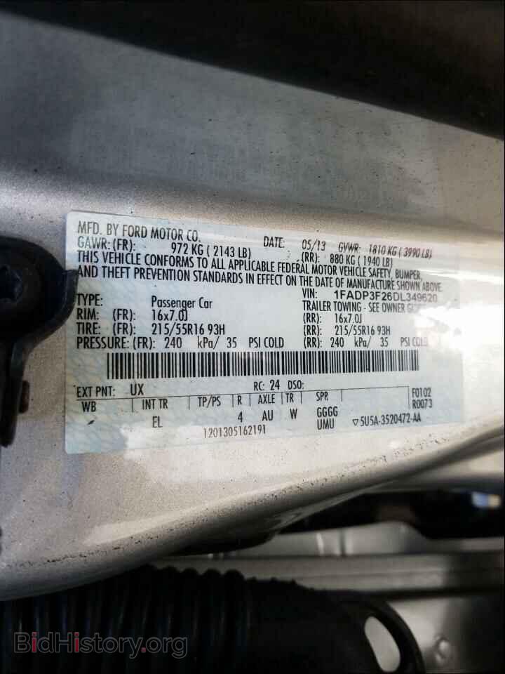 2013 FORD FOCUS - VIN: 1FADP3F26DL349620 - Photo 10