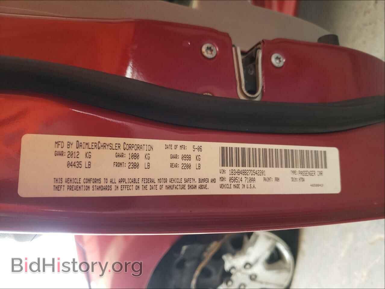 2007 DODGE CALIBER - VIN: 1B3HB48B27C542201 - Photo 10