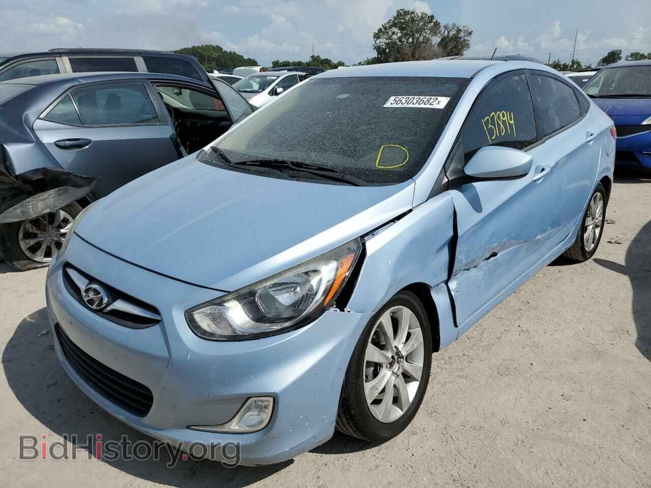 2012 HYUNDAI ACCENT - VIN: KMHCU4AE8CU241137 - Фото 2