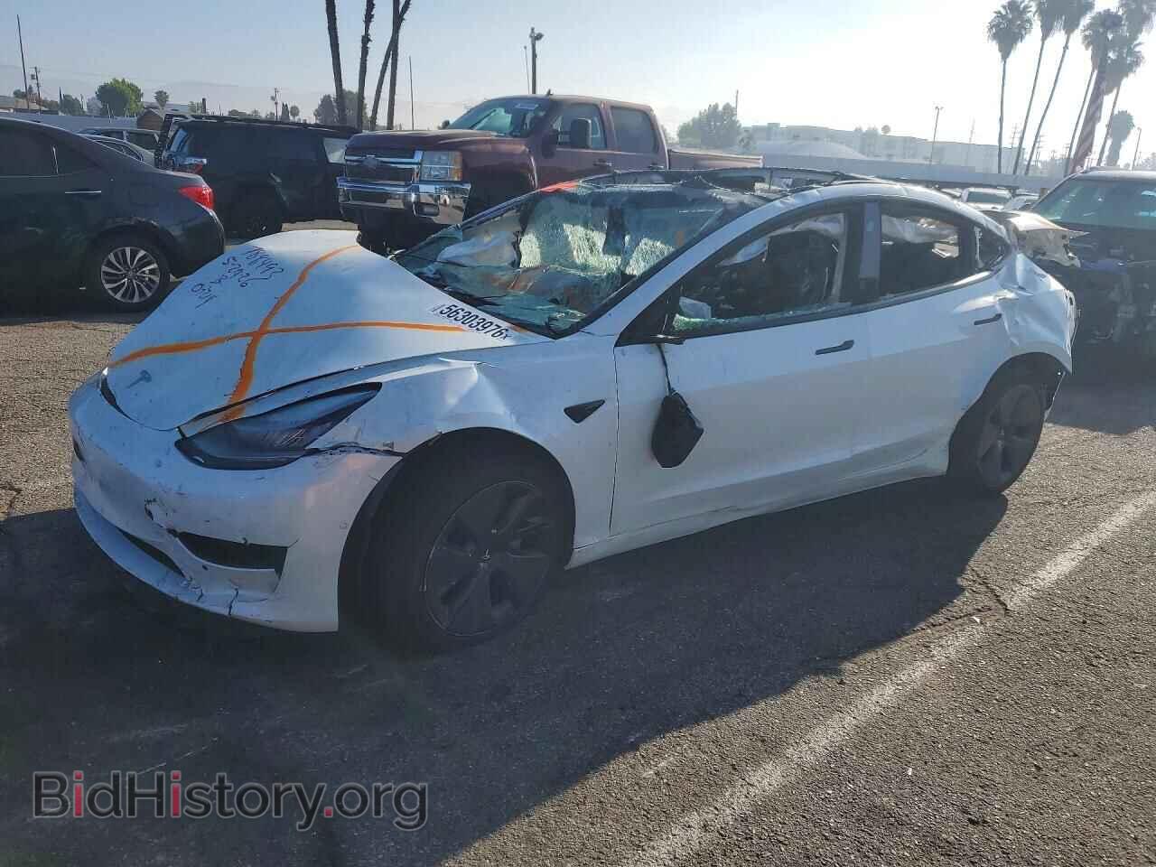 Photo 5YJ3E1EB6NF297069 - TESLA MODEL 3 2022