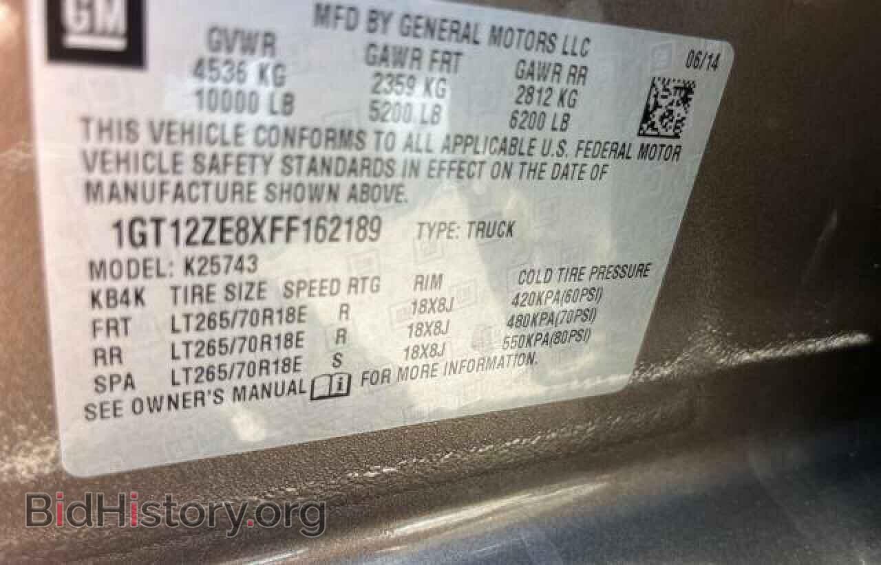 2015 GMC SIERRA - VIN: 1GT12ZE8XFF162189 - Фото 10