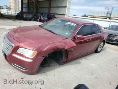 2014 Chrysler 300, темно-бордовый — VIN 2C3CCAAG6EH128093, Copart