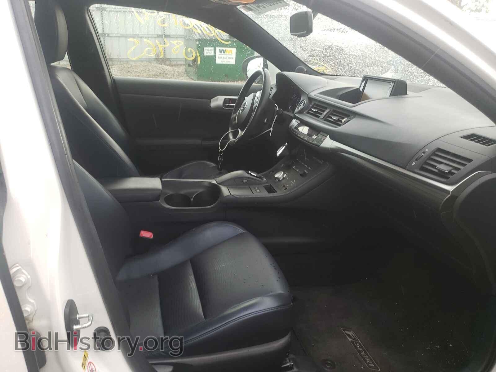 2012 LEXUS CT 200 - VIN: JTHKD5BH4C2069598 - Фото 5