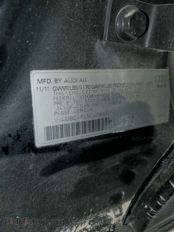 2012 AUDI S4/RS4 - VIN: WAUBGAFL5CA089409 - Photo 12
