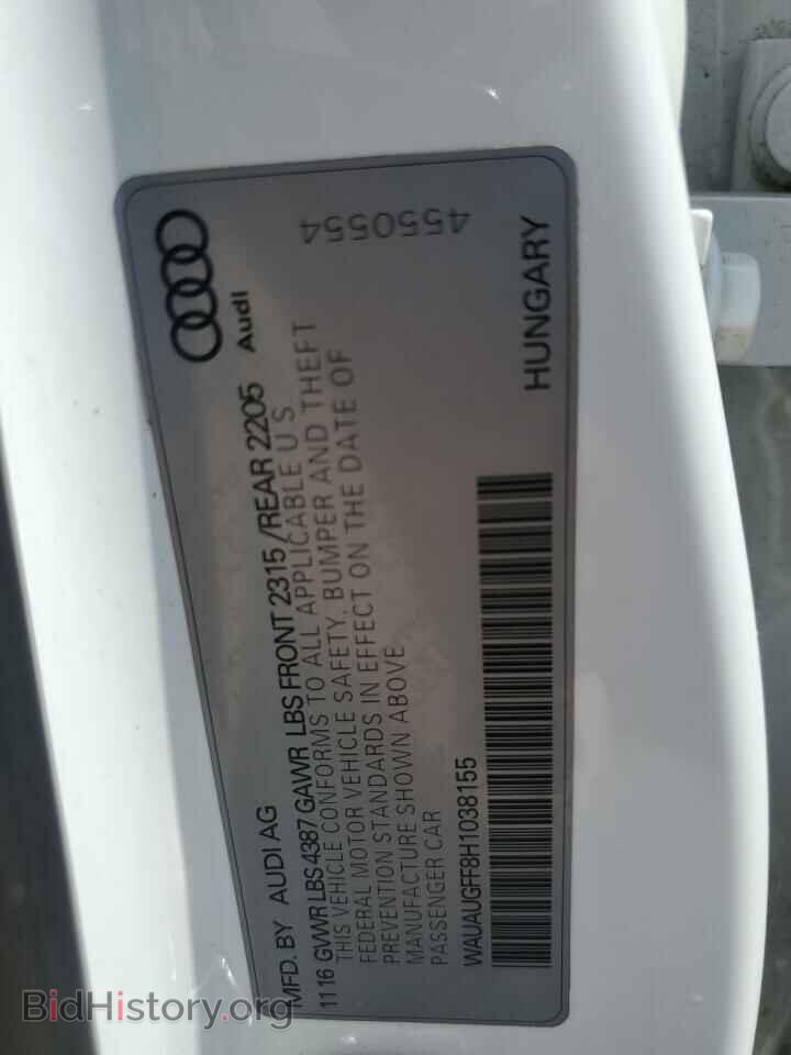 2017 AUDI A3 - VIN: WAUAUGFF8H1038155 - Фото 12