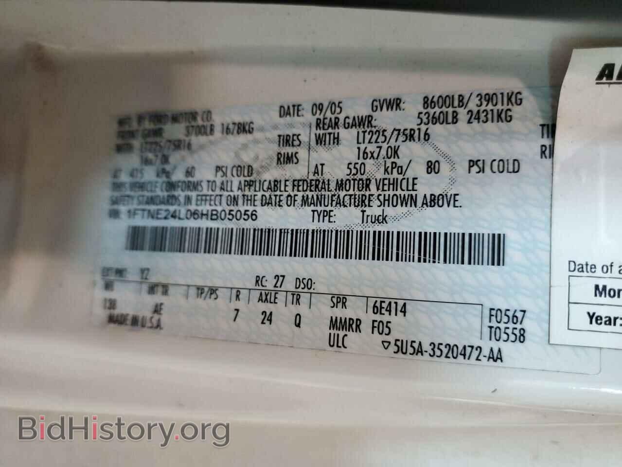 2006 FORD ALL Models - VIN: 1FTNE24L06HB05056 - Фото 13