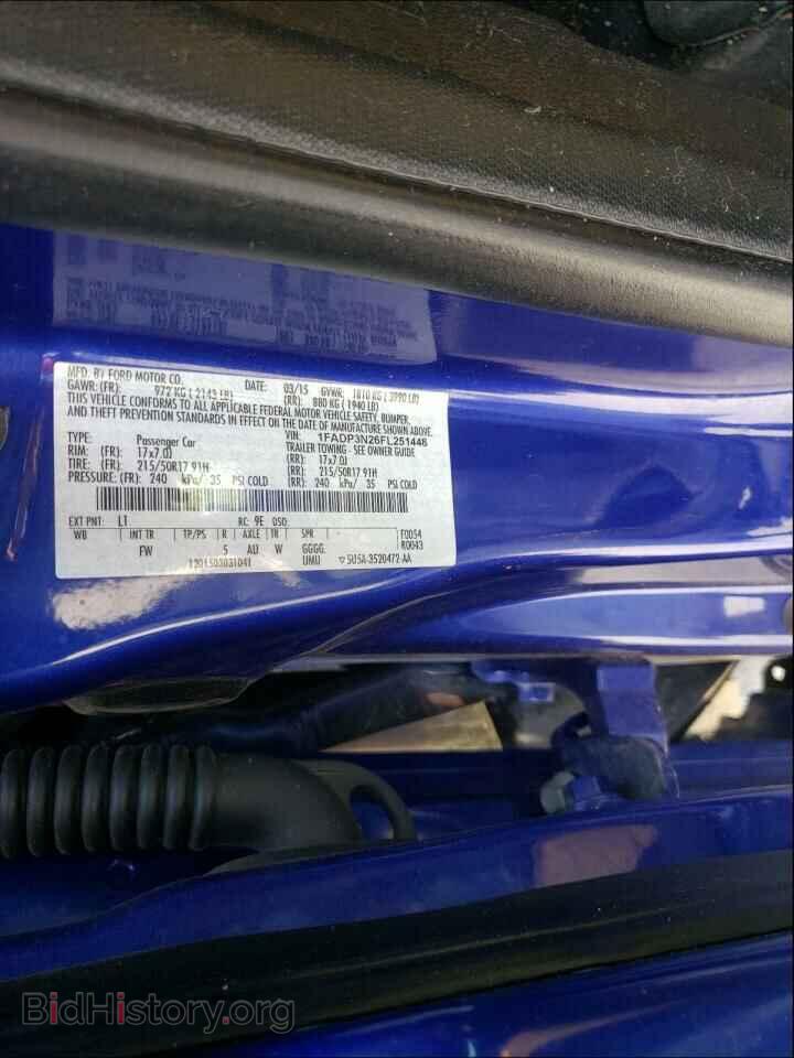 2015 FORD FOCUS - VIN: 1FADP3N26FL251448 - Фото 10