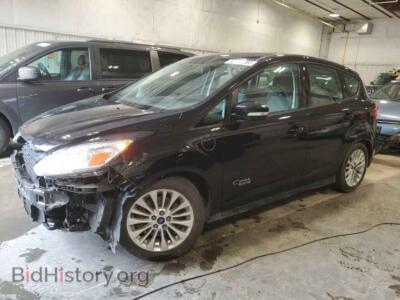 2017 Ford CMAX SE, черный — VIN 1FADP5EU7HL105351, Copart