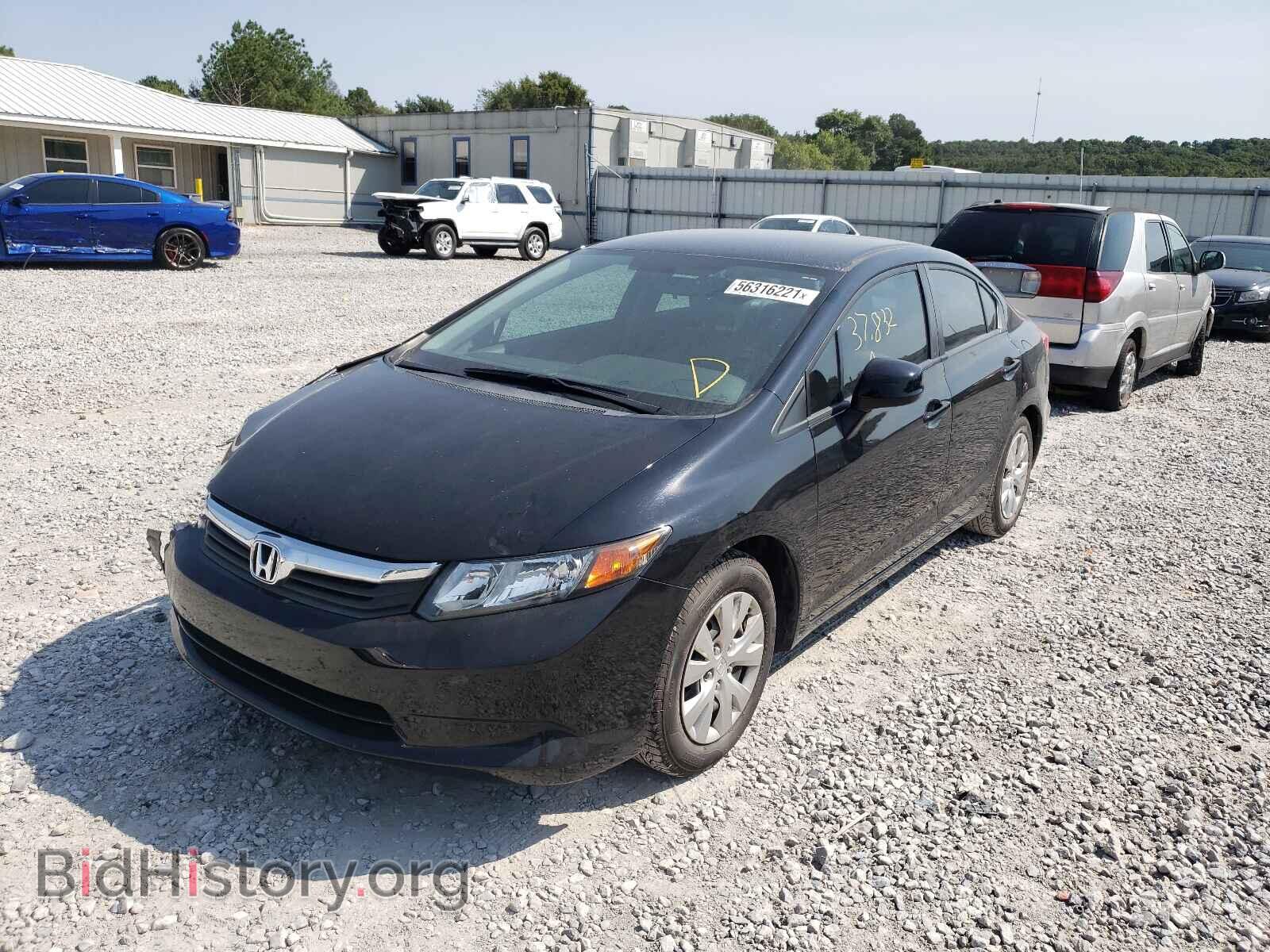 2012 HONDA CIVIC - VIN: 19XFB2F56CE075347 - Фото 2