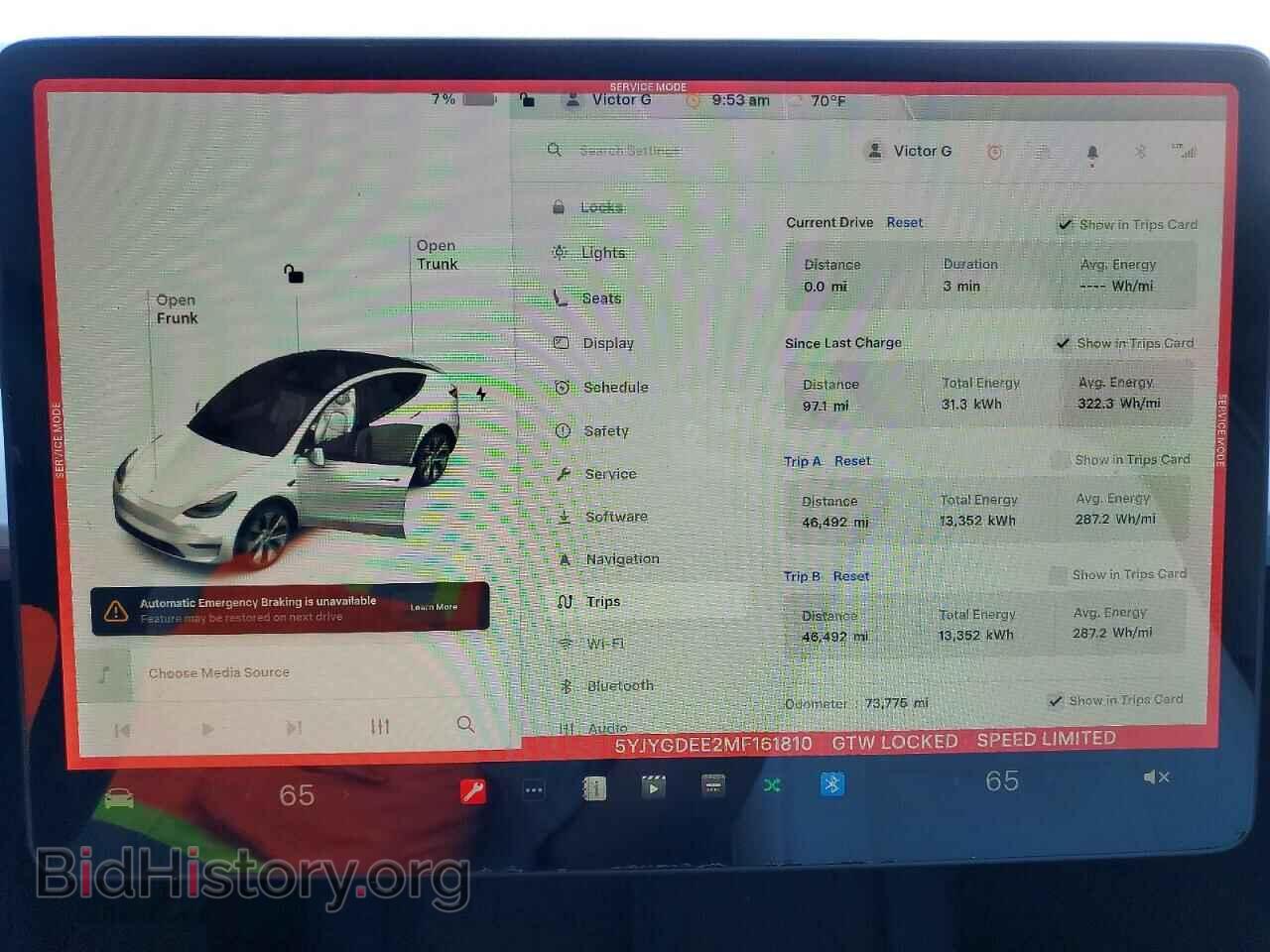 2021 TESLA MODEL Y - VIN: 5YJYGDEE2MF161810 - Photo 9