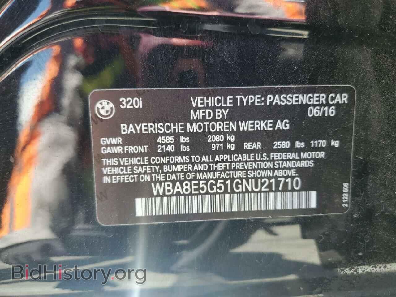 2016 BMW 3 SERIES - VIN: WBA8E5G51GNU21710 - Фото 12