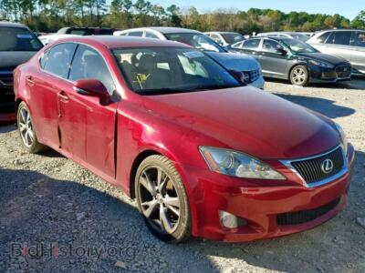 2010 Lexus IS 250, red — VIN JTHBF5C2XA2096788, Copart