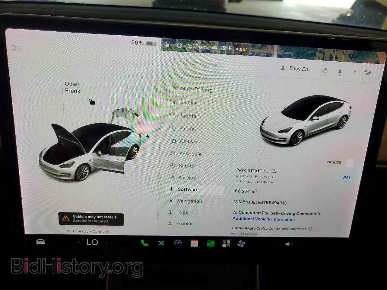 2019 TESLA MODEL 3 - VIN: 5YJ3E1EB7KF494313 - Фото 9