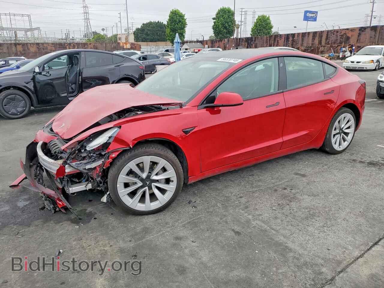 Photo 5YJ3E1EA7NF200646 - TESLA MODEL 3 2022