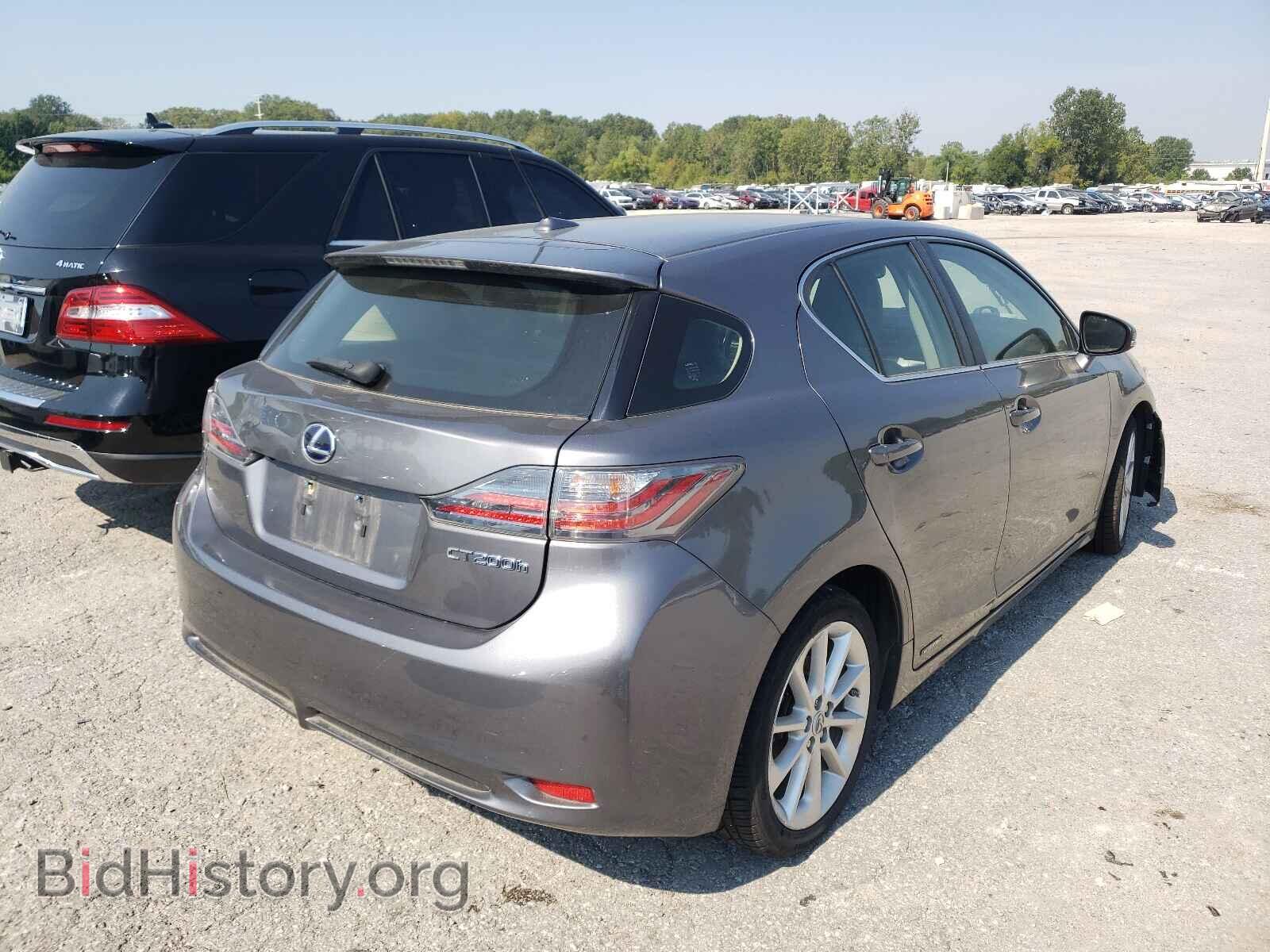 2012 LEXUS CT 200 - VIN: JTHKD5BH9C2114003 - Фото 4