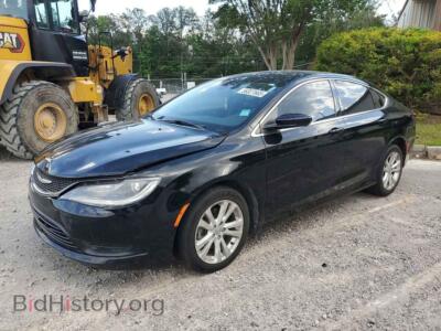 2016 Chrysler 200 LX, черный — VIN 1C3CCCFB0GN186008, Copart