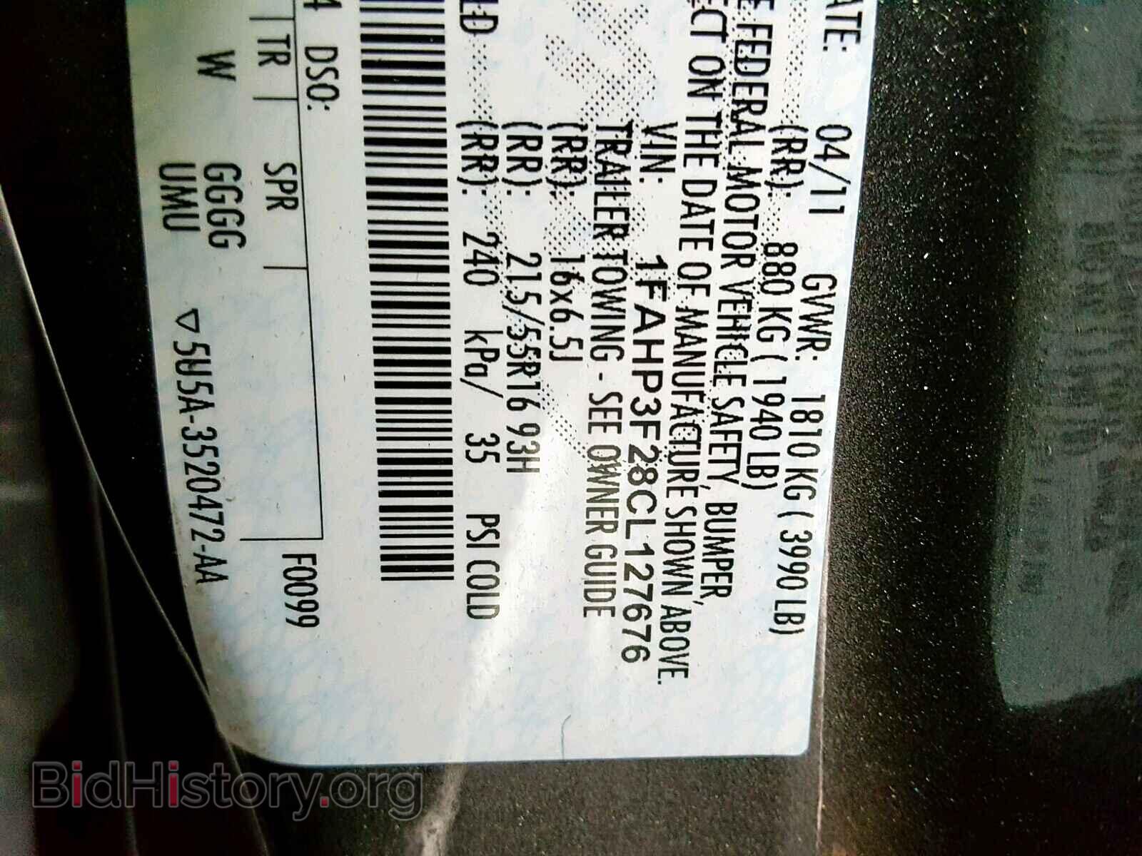2012 FORD FOCUS SE - VIN: 1FAHP3F28CL127676 - Фото 10