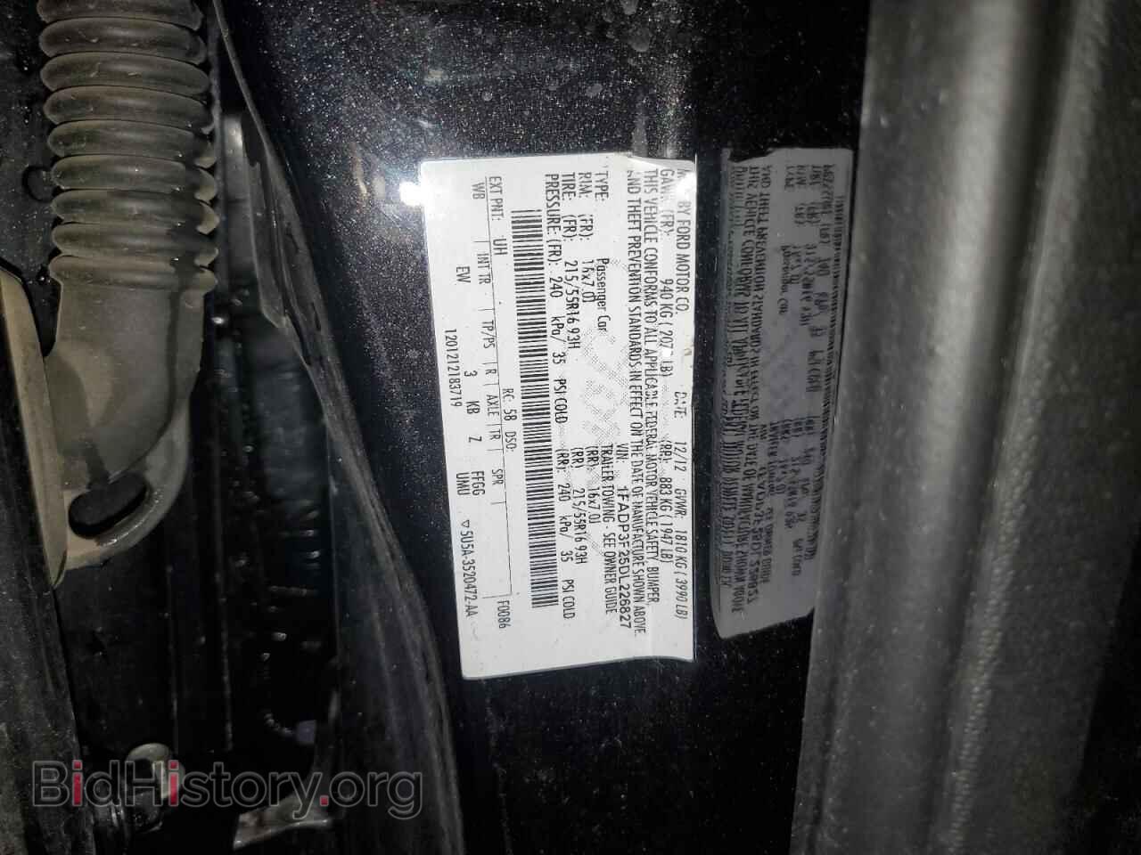 2013 FORD FOCUS - VIN: 1FADP3F25DL226827 - Фото 12