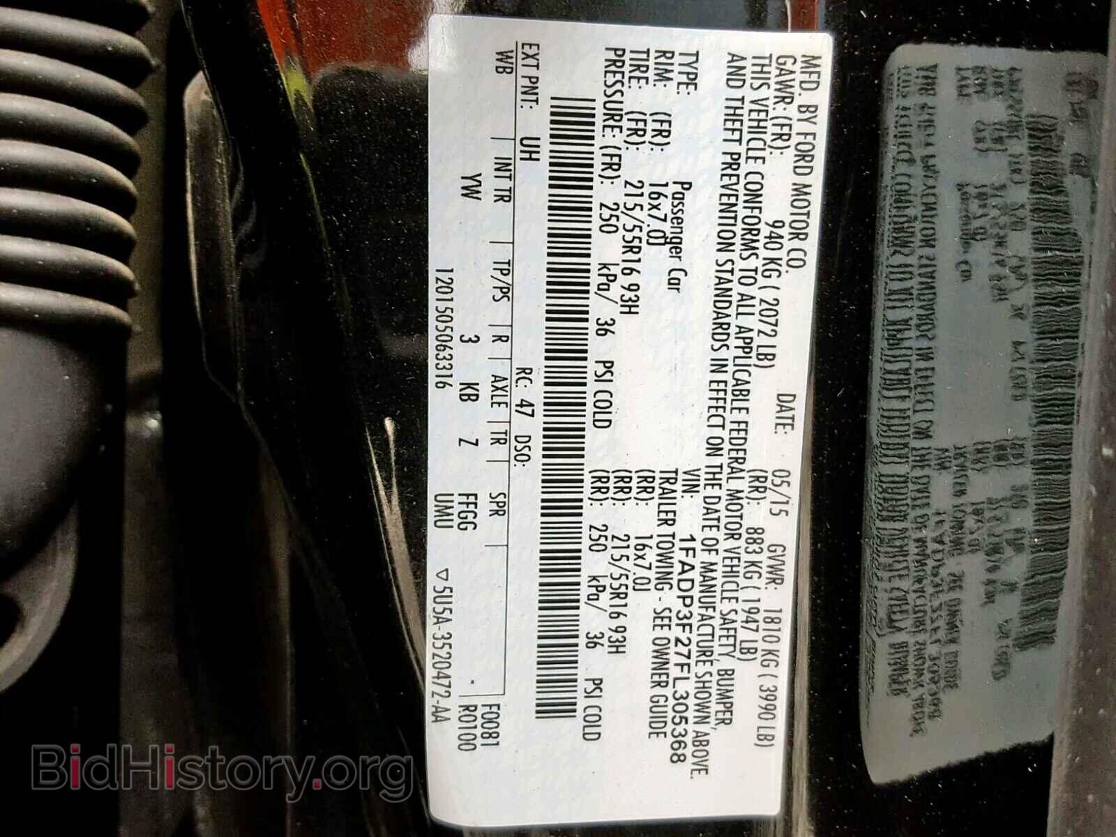 2015 FORD FOCUS SE - VIN: 1FADP3F27FL305368 - Фото 10