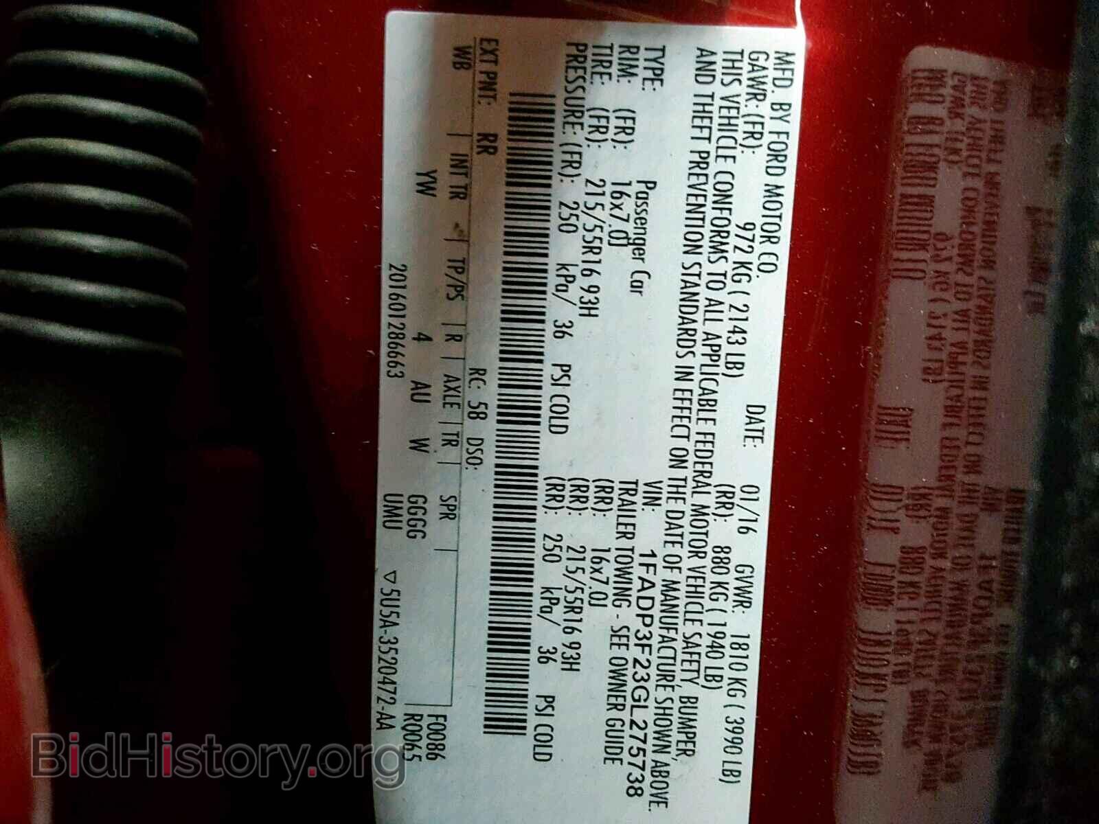 2016 FORD FOCUS SE - VIN: 1FADP3F23GL275738 - Фото 10