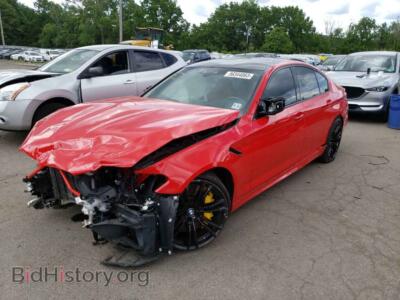 2019 BMW M5, red — VIN WBSJF0C53KB447464, Copart