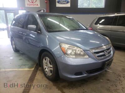 2006 Honda ODYSSEY Odyssey EX, blue — VIN 5FNRL38676B124964, Copart