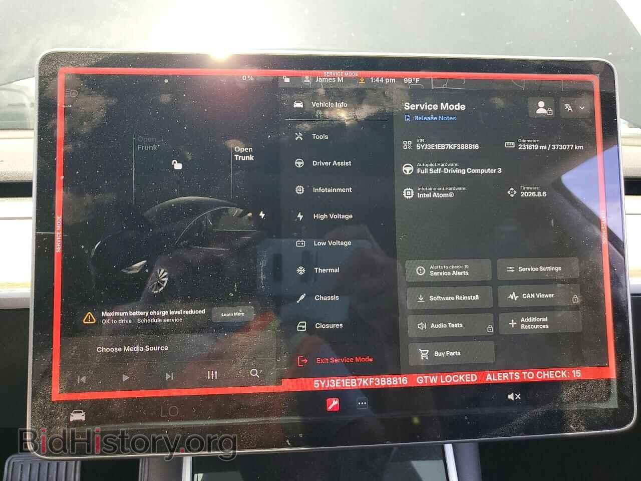 2019 TESLA MODEL 3 - VIN: 5YJ3E1EB7KF388816 - Photo 9