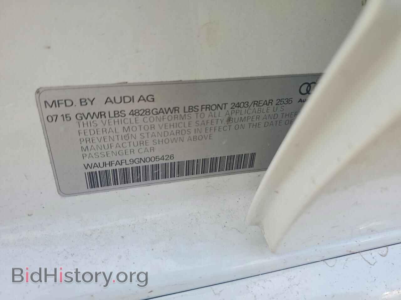 2016 AUDI A4 - VIN: WAUHFAFL9GN005426 - Фото 13