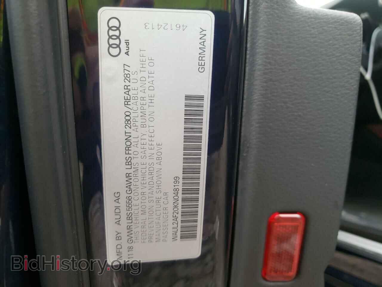 2019 AUDI A6 - VIN: WAUL2AF20KN048199 - Photo 10